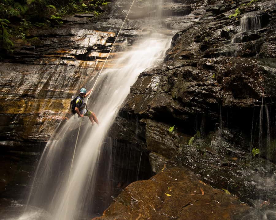 Blue Mountains: Abseiling and Canyoning Experience - Cliff-top views that make safety feel real