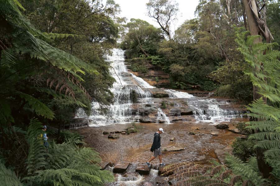 Blue Mountains Adventure: Scenic World, Zoo & Koala Photo - Katoomba Cascades boardwalks and Cahill’s Lookout for round-two photos