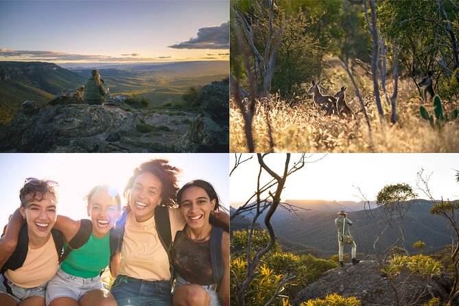 Blue Mountains Sunset Tour with Kangaroo Sightings from Sydney - Three Sisters at sunset: timing, but also weather reality