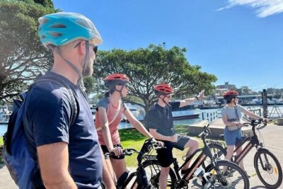 Guided Electric Bike Tour of Sydney with Bluetooth helmets - Choosing the right e-bike assist (and staying relaxed on hills)