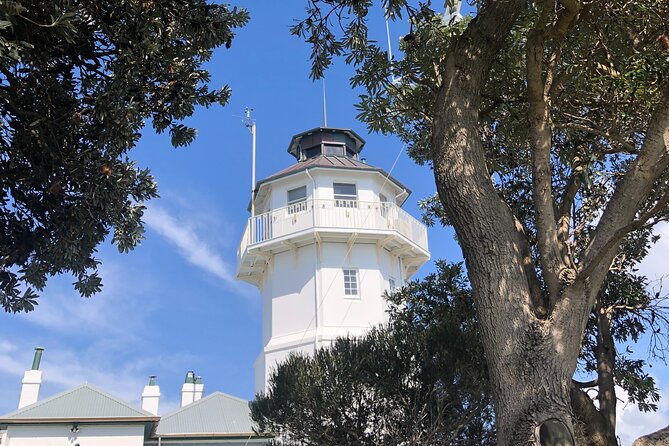 Historic Walking Tour of Watsons Bay - Stop 2: The Gap Lookout—Sydney Heads, framed fast