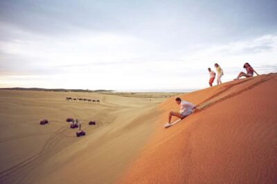 Port Stephens: Dolphin Cruise, Lunch, Koalas & Sandboarding - From Sydney to Nelson Bay: sunrise logistics and the coach rhythm