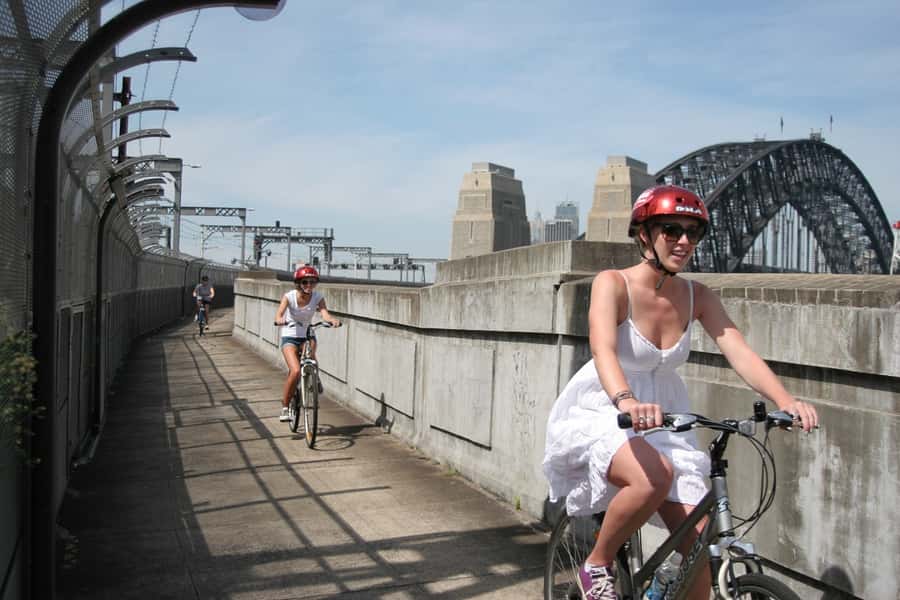 Scenic Sydney Harbour Bridge Bicycle Ride - Getting started in The Rocks: bikes, helmets, and how the day runs