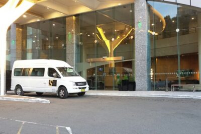 Sydney Airport to Sydney CBD shared ride seat in vehicle shuttle transfer - Price and What You Actually Get for $14.34