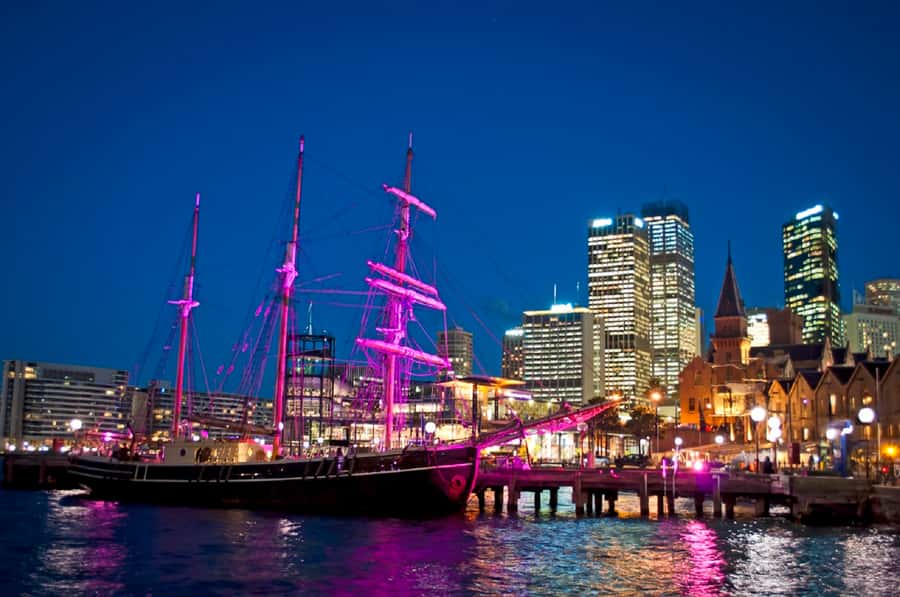 Sydney Harbour: Tall Ship Vivid Dinner Cruise - The ship, the route feel, and what “90 minutes” means