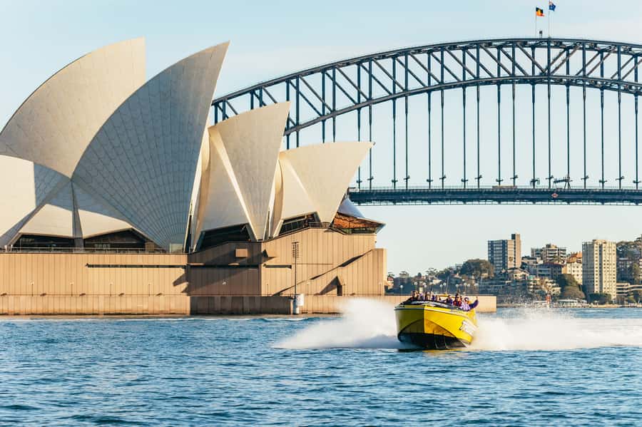Sydney Harbour: Thunder Thrill Jet Boat Ride - The sights you’ll catch while you’re flying: Opera House, Bridge, and island loops