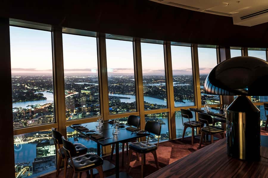 Sydney: Infinity by Mark Best Sydney Tower Dining Experience - Level 81 views: the revolving restaurant trick (and how to use it)