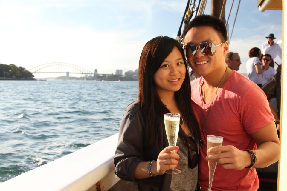 Sydney: Tall Ship Harbour Twilight Dinner Cruise - Hands-on sailing, steering time, and the mast climb add-on