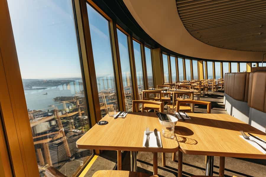 Sydney: Unlimited Skyfeast at Sydney Tower - Sydney Tower’s rotation: how the skyline changes as you eat