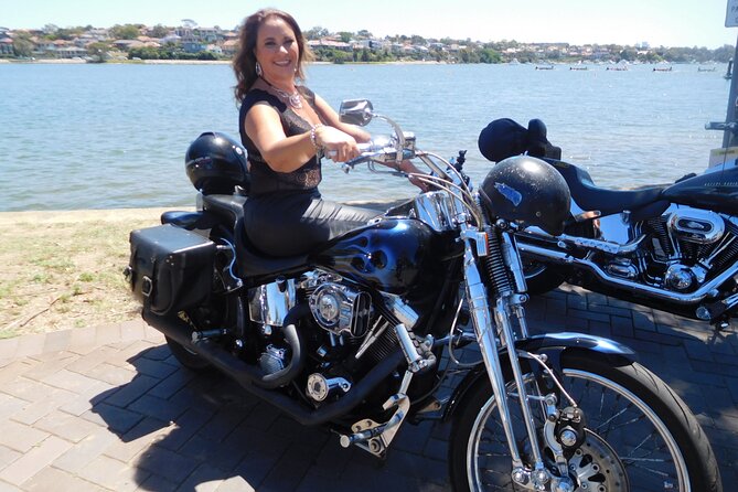 The 3 Bridges Harley Tour - see the main iconic bridges of Sydney on a Harley - The Bay Run segment near Iron Cove: local Sydney on two wheels