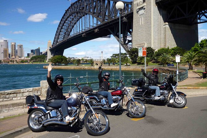 The 3 Bridges Harley Tour - see the main iconic bridges of Sydney on a Harley - ANZAC Bridge: the final crossing with WWI meaning