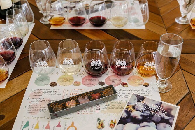 Tulloch Wines - Wine Tasting paired with Local Handmade Chocolates - A fair word on the one possible drawback