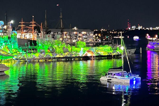 Vivid 90-Minute Sydney Harbour Catamaran Cruise with BYO Drinks - Price and Value: $42.32 for a Scheduled Evening on the Water